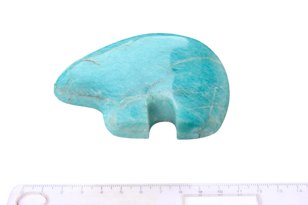 Gem Decor® Handmade Amazonite Bear Carvings - Luxury Decoration and gift