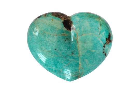 Amazonite Large Heart. Luxury Home Decor. Gift item