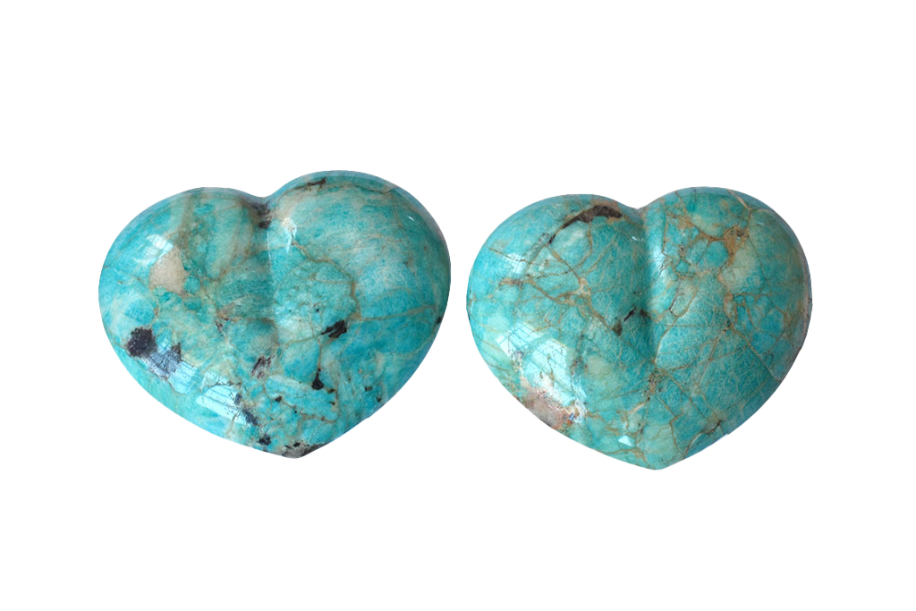 Amazonite Large Heart. Luxury Home Decor. Gift item