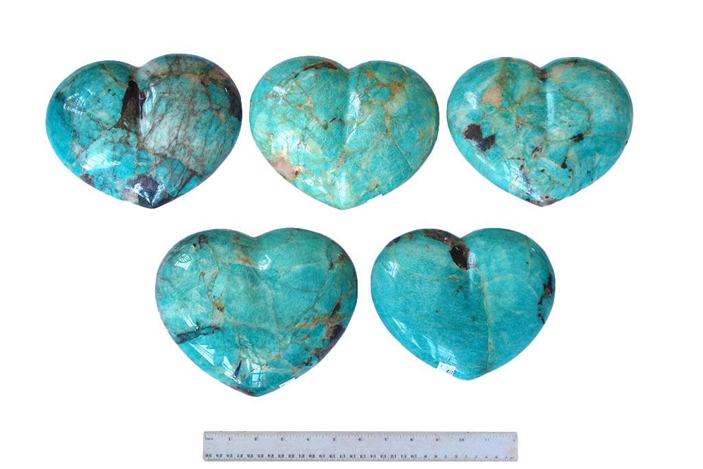 Amazonite Large Heart. Luxury Home Decor. Gift item