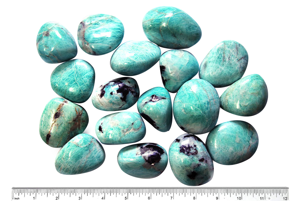 Amazonite Gallets - 1 lb Bag