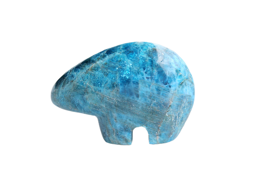 Gem Decor® Handmade Apatite Bear Carvings - Luxury Decoration and gift