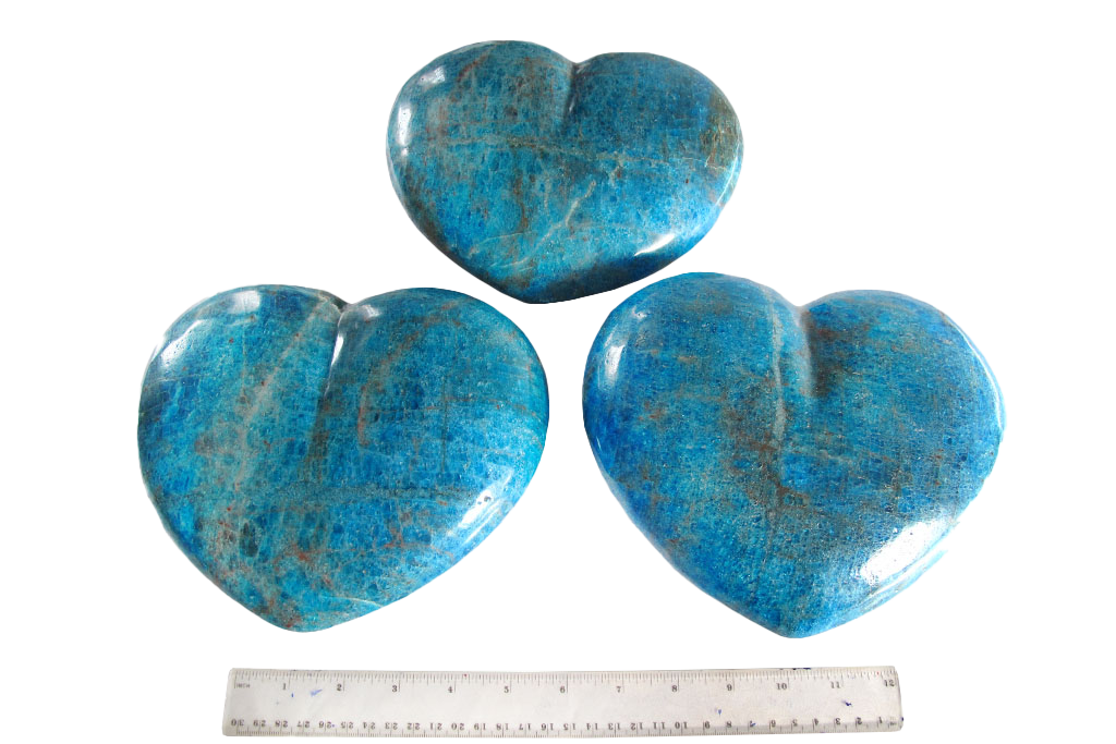 Apatite Large Heart carvings. Luxury Home Decor. Gift item