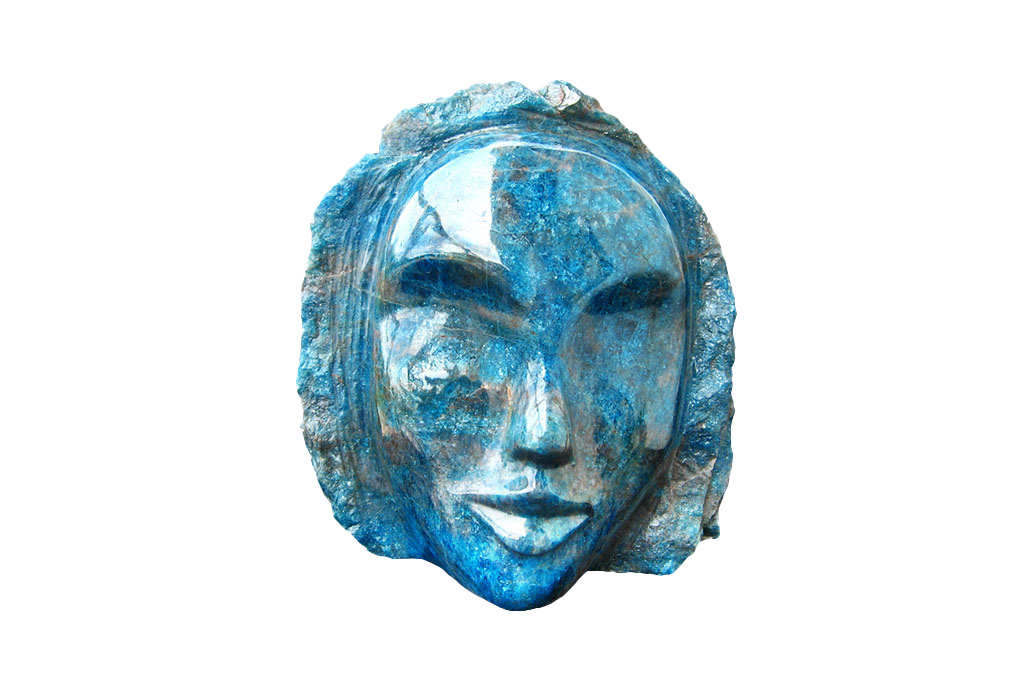 Apatite Face Carvings