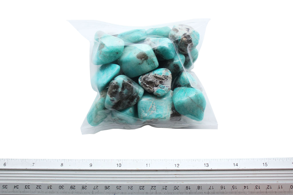 Amazonite Tumble Stones | 1 Lb Bag | 20-30mm