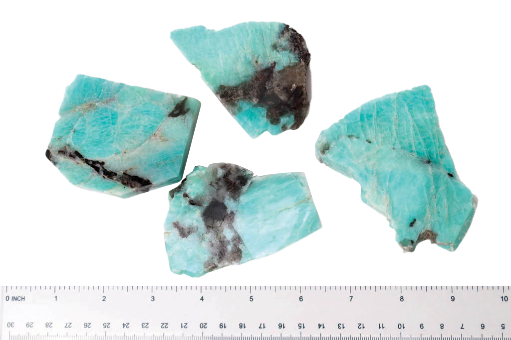 Amazonite Polished One Face - 1 lb Bag