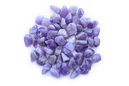Banded Amethyst Tumble Stones. Interior home decoration. Luxury Modern decoration