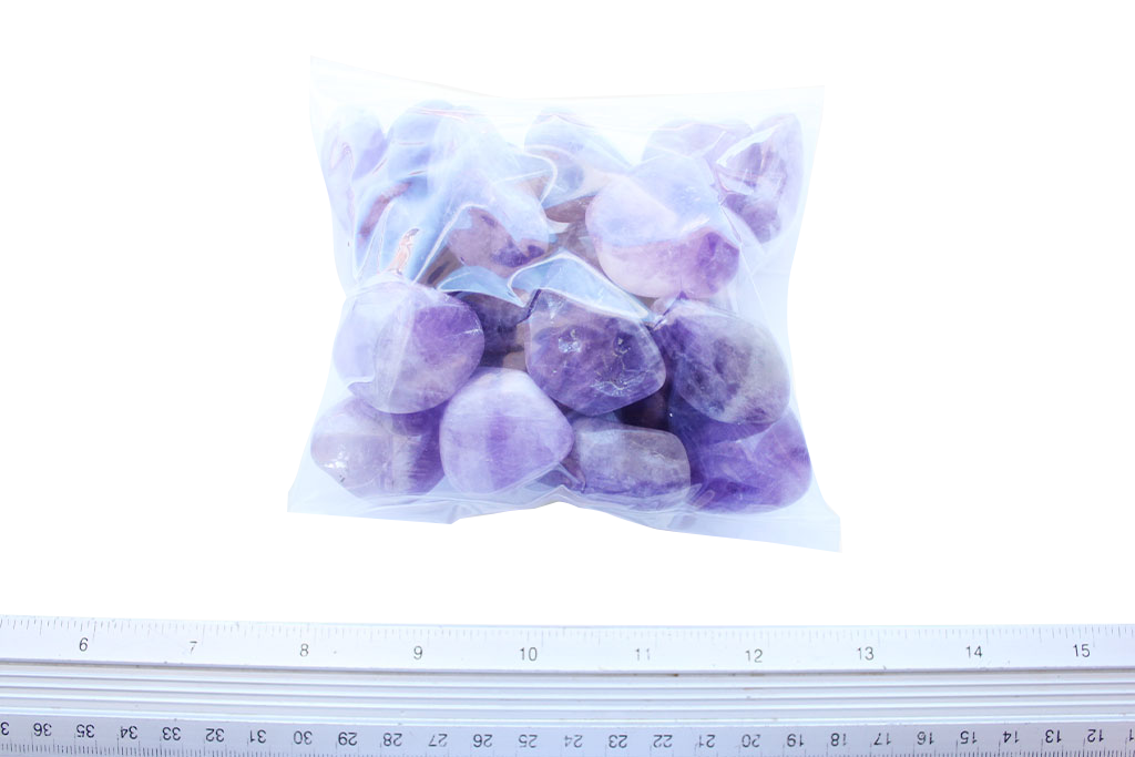 Banded Amethyst Tumble Stones. Interior home decoration. Luxury Modern decoration
