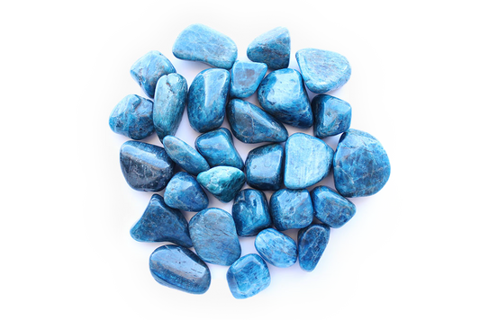 Apatite Tumble Stones. Interior home decoration. Luxury Modern decoration