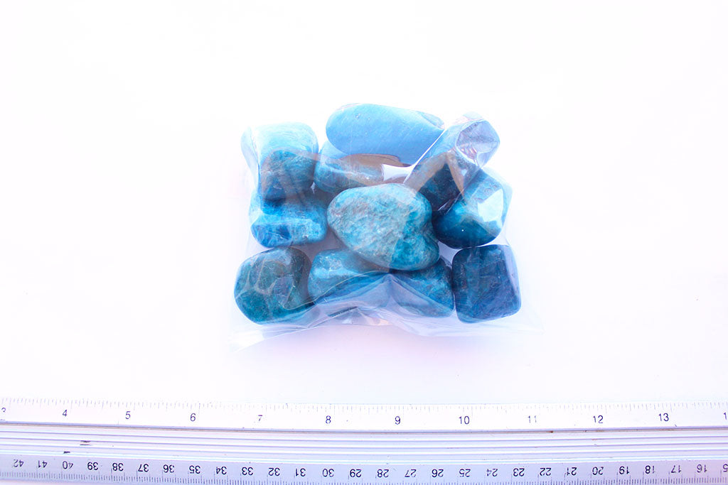 Apatite Tumble Stones. Interior home decoration. Luxury Modern decoration