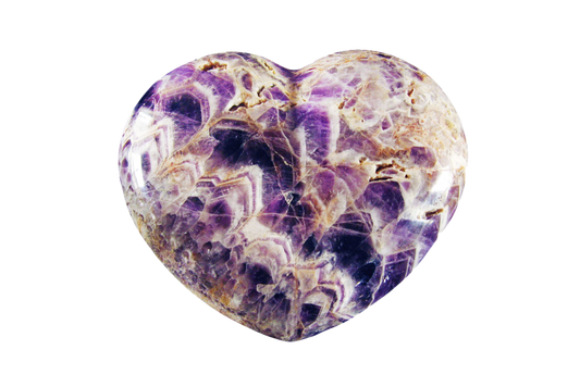 Banded Amethyst Large Heart carvings. Luxury Home Decor. Gift item