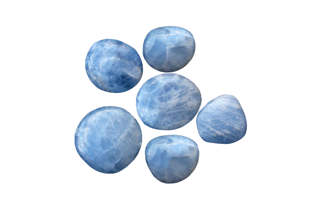 Blue Calcite Handpolished Gallets