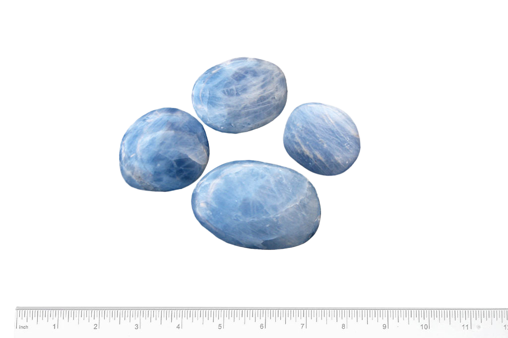 Blue Calcite Handpolished Gallets