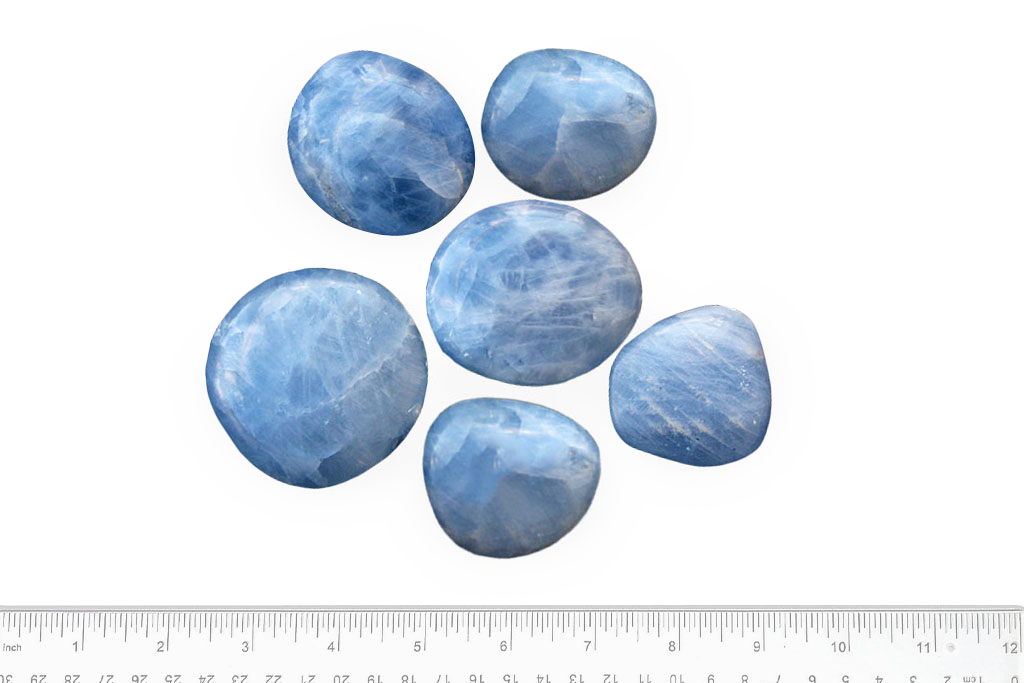 Blue Calcite Handpolished Gallets