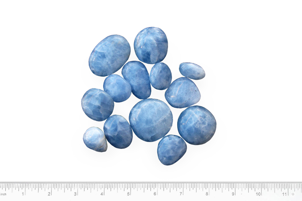 Blue Calcite Handpolished Gallets