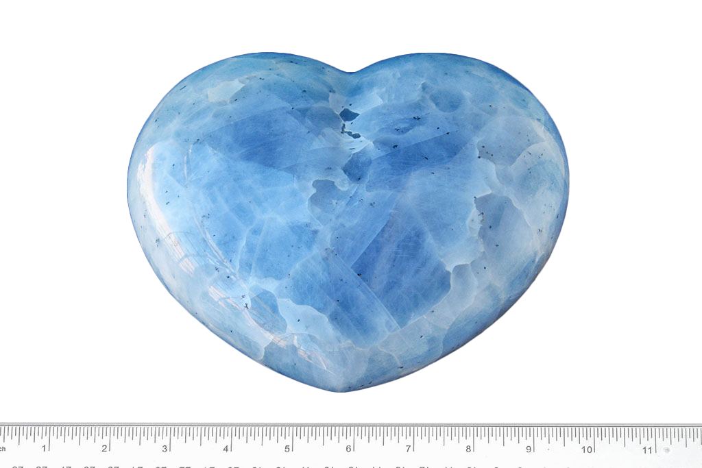 Blue Calcite Large Heart