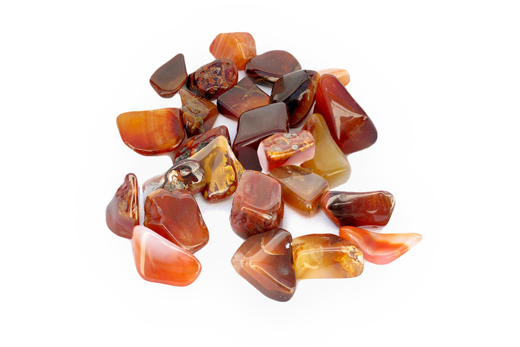 Carnelian Tumble Stones | 1 Lb Bag | 30-45mm