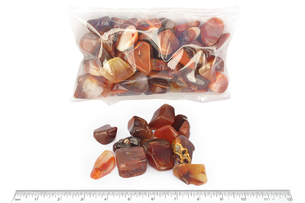 Carnelian Tumble Stones. Interior home decoration. Luxury Modern decoration