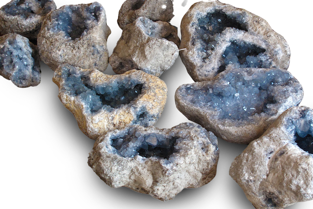 Celestite Geodes - First Quality