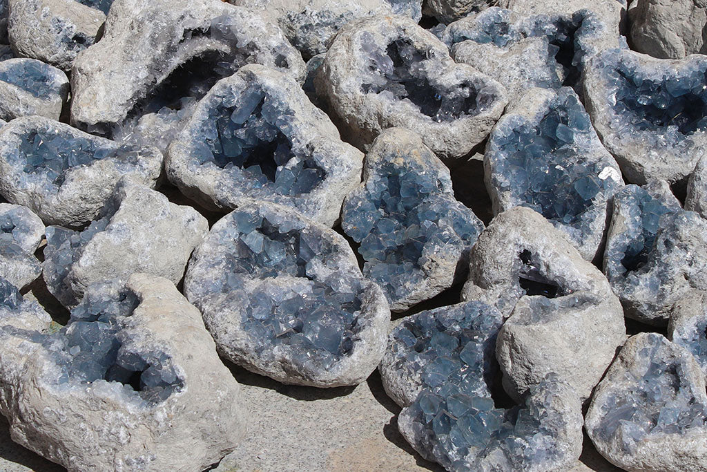 Celestite Geodes - Regular Quality