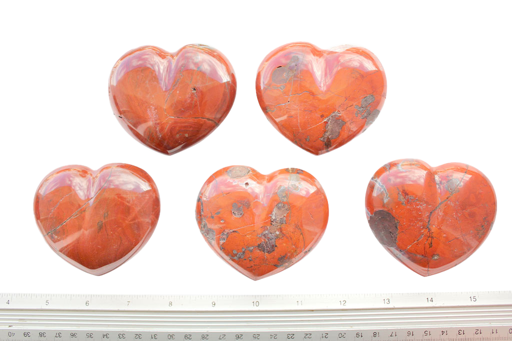 Chestnut Jasper Large Decorative Heart