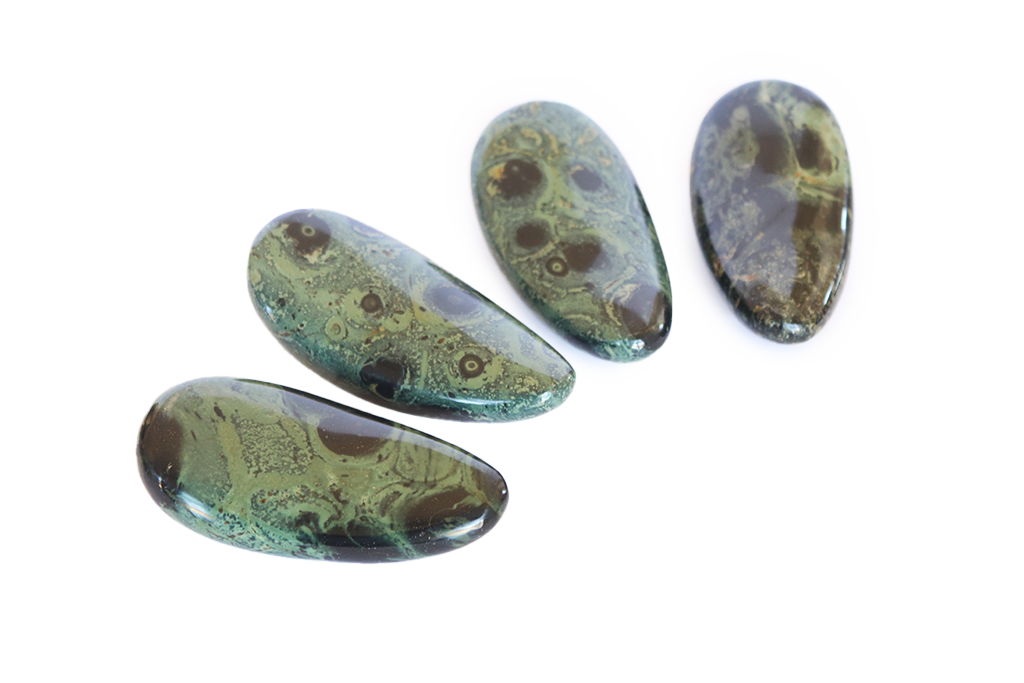 Crocodile Jasper Round Massage Tool