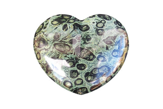 Crocodile Jasper Large Heart