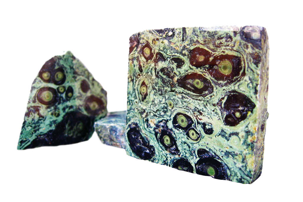 Crocodile Jasper Polished One Face - 1 lb Bag