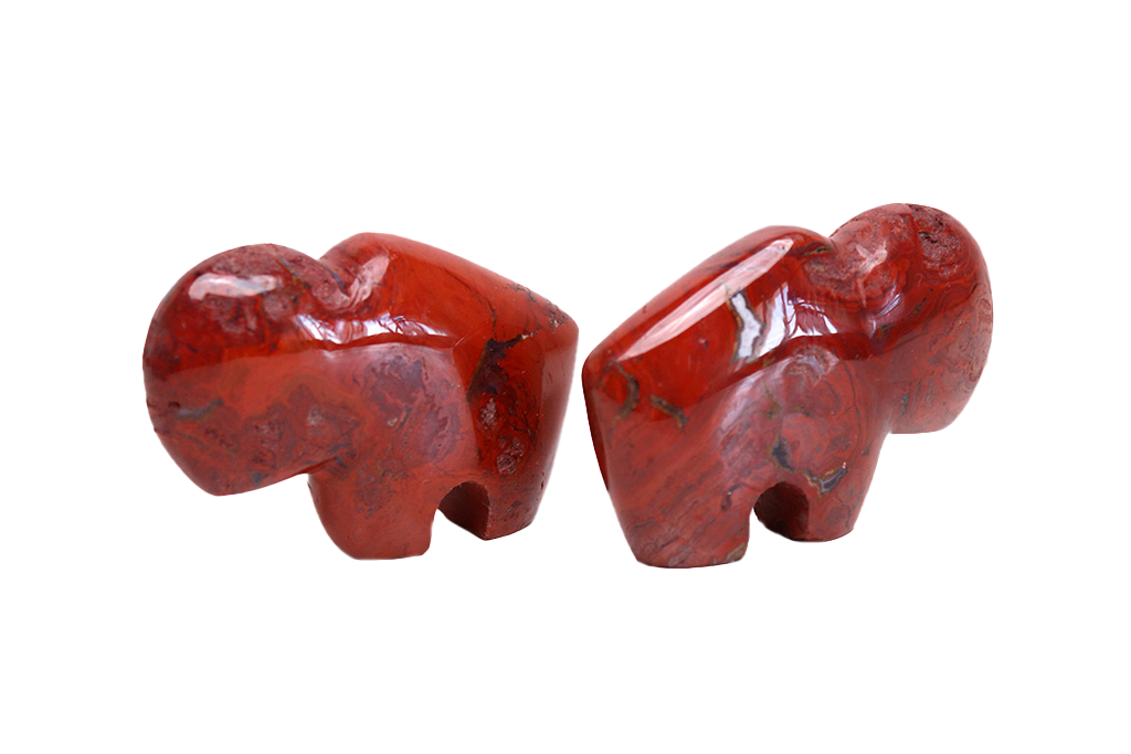 Gem Decor® Chestnut Jasper Buffalo Carvings - Luxury Decoration and gift