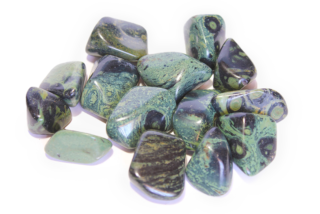 Crocodile Jasper Tumble Stones | 1 Lb Bag | 30-45mm