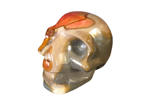 Handmade Desert Jasper Skull Carvings. Luxury Modern Interior Decoration