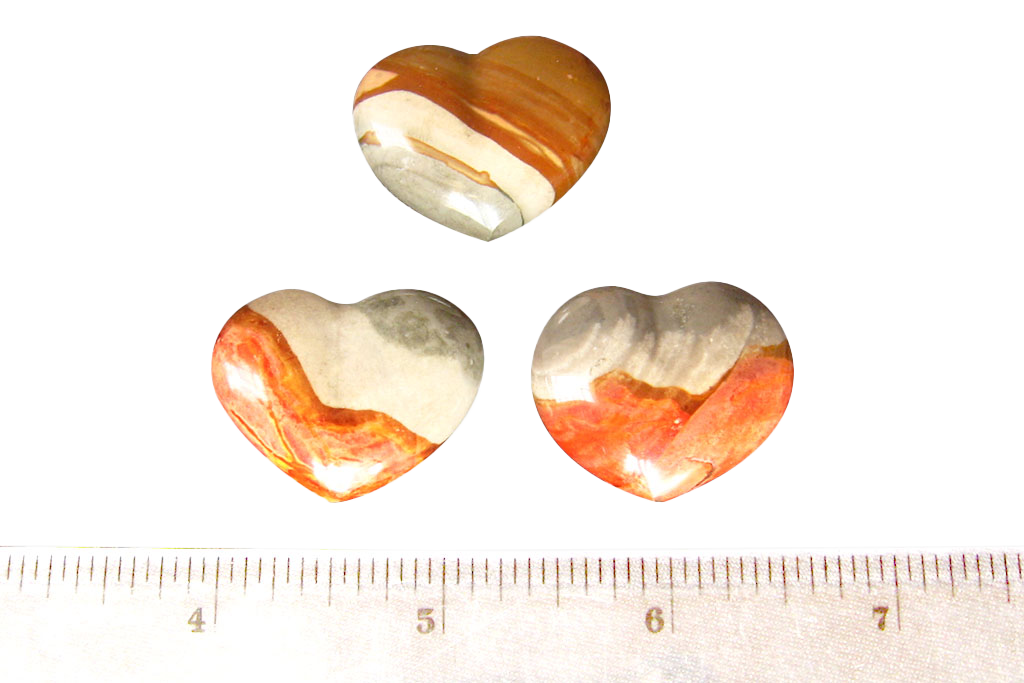 Desert Jasper Handmade Jewelry Heart Carvings. Gift or Decorative items