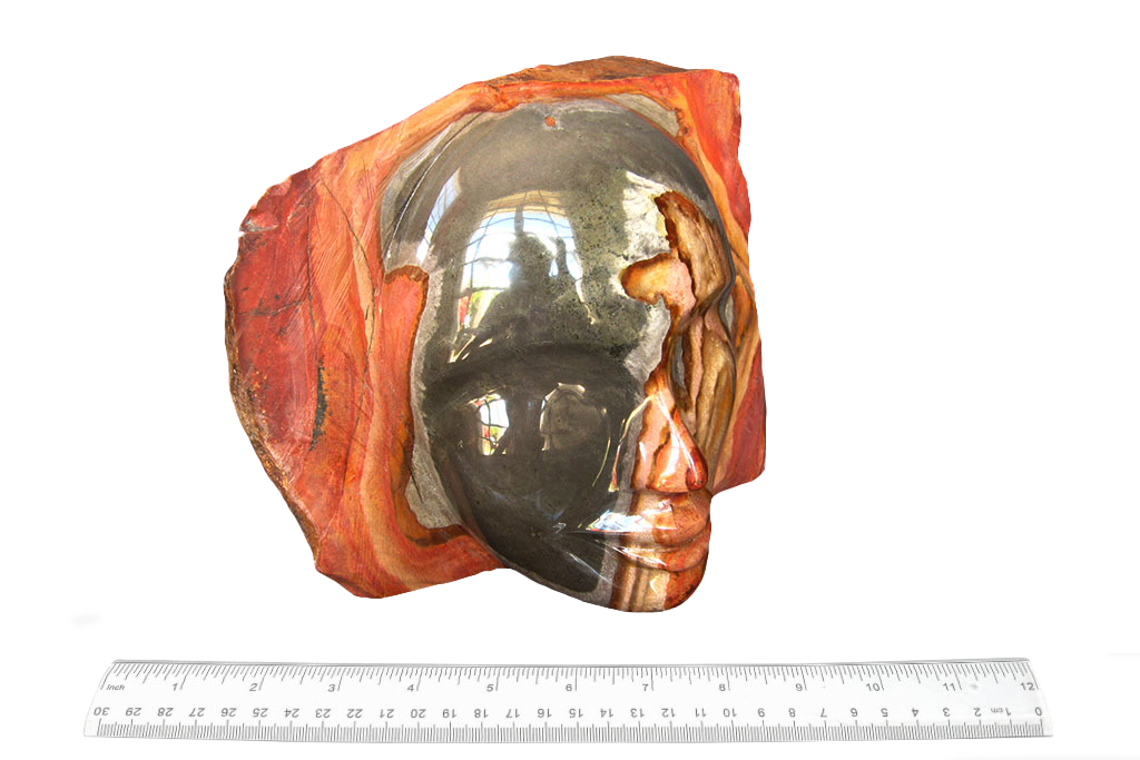 Desert Jasper Face Carvings. Luxury Modern Interior Decoration