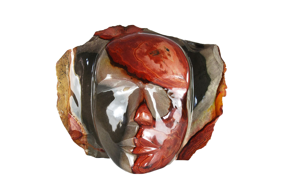 Desert Jasper Face Carvings. Luxury Modern Interior Decoration