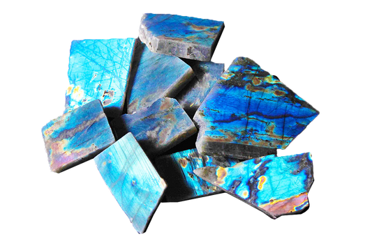 Labradorite - Electric Midnight - Polished One Face