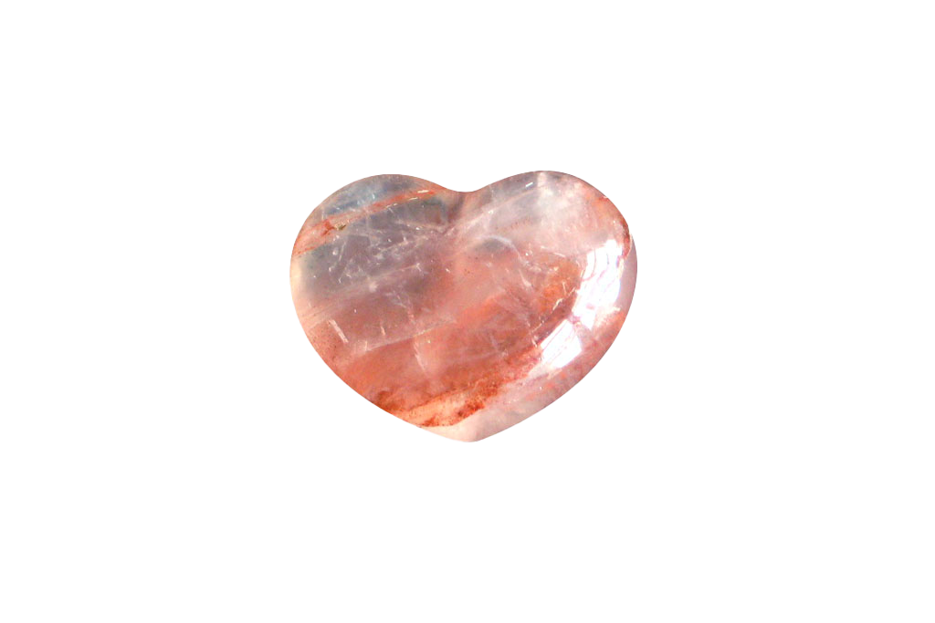Fire Quartz Handmade Jewelry Heart Carvings. Gift or Decorative items