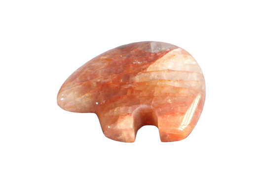 Gem Decor® Handmade Fire Quartz Bear Carvings - Luxury Decoration and gift