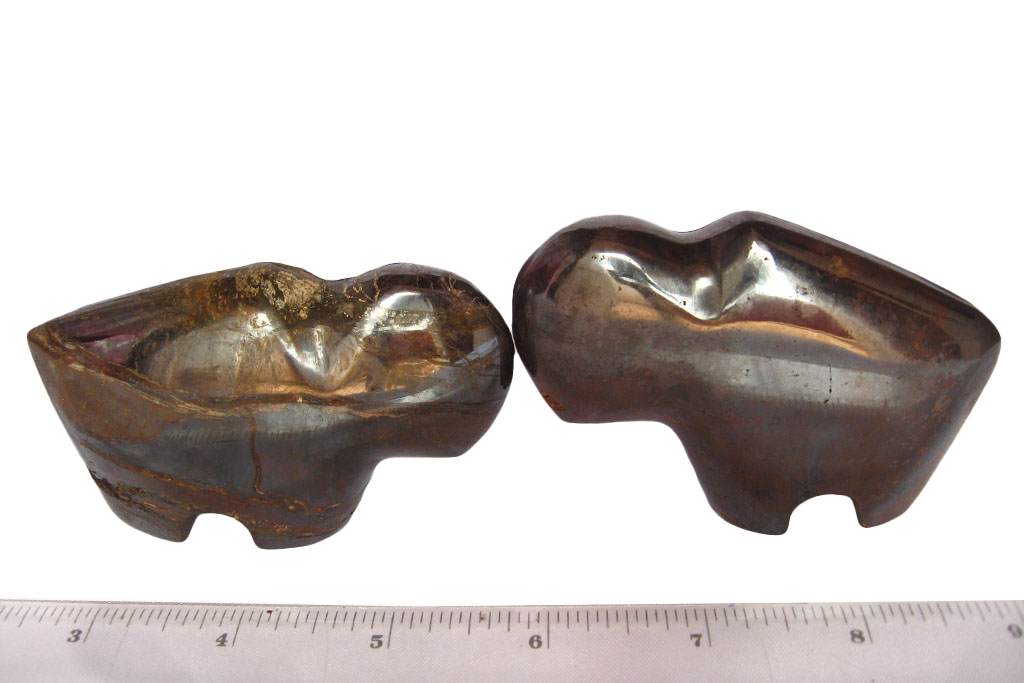Gem Decor® Hematite Buffalo Carvings - Luxury Decoration and gift