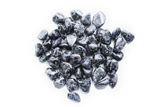Indigo Gabbro Tumble Stones. Interior home decoration. Luxury Modern decoration