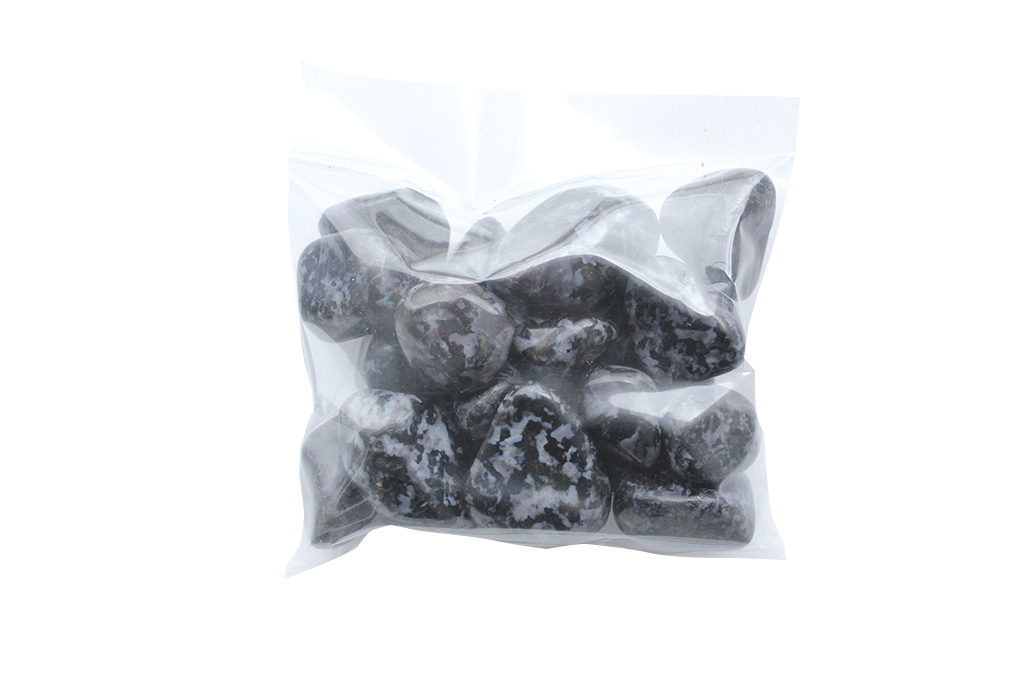 Indigo Gabbro Tumble Stones. Interior home decoration. Luxury Modern decoration