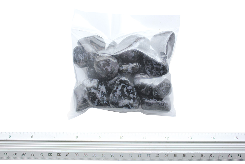 Indigo Gabbro Tumble Stones. Interior home decoration. Luxury Modern decoration