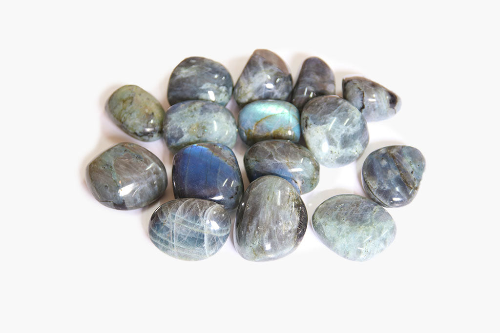 Labradorite - Peacock Blue - Gallets - 1 lb Bag