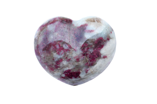 Ruby Tourmaline Large Decorative Heart