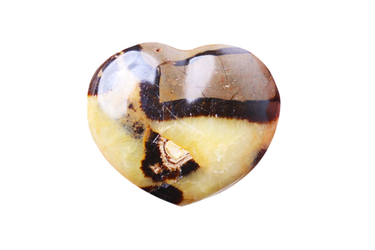 Septarian Heart Carvings. Luxury and modern home decor. Gift idea items