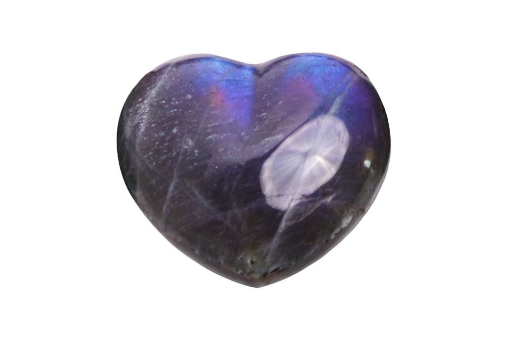 Fire Labradorite Heart Carvings. Luxury and modern home decor. Gift idea items