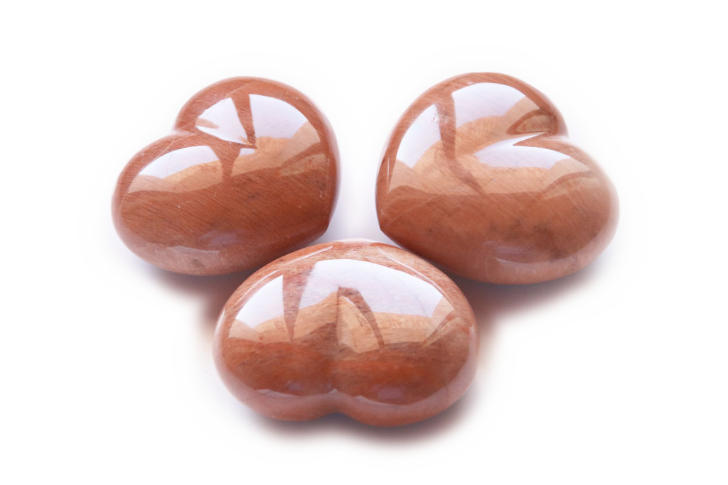 Pech Moonstone Heart Carvings. Luxury and modern home decor. Gift idea items