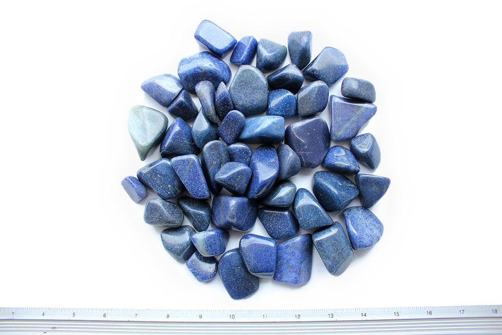 Lazulite Tumble Stones. Interior home decoration. Luxury Modern decoration