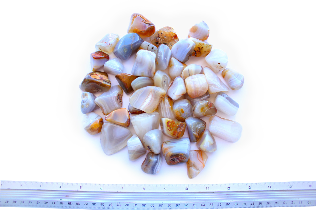 Agate Tumble Stones. Interior home decoration. Luxury Modern decoration