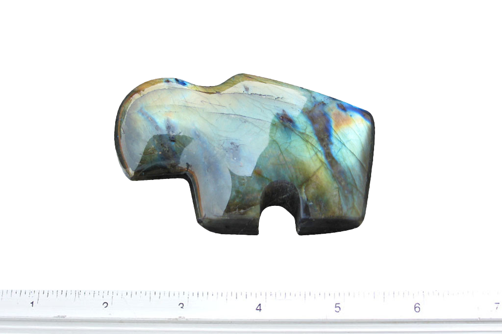 Gem Decor® Peacock Labradorite Buffalo Carvings - Luxury Decoration and gift