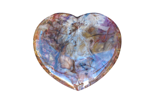Petrified Wood Large Heart carvings. Luxury Home Decor. Gift item